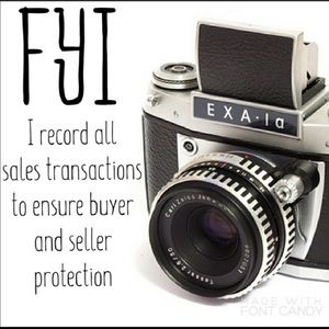 📸📹📸📽 All transactions are recorded